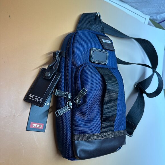 NWT TUMI Alpha Bravo Anti-Theft Chest Bag | Stealth Blue | RFID Shielded - Picture 4 of 4